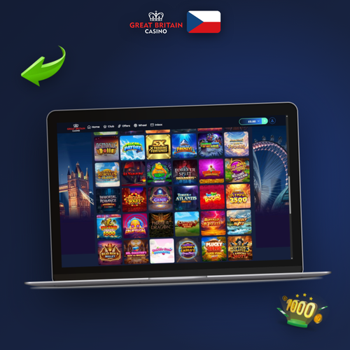 GB Casino na počítači – desktopová aplikace otevřená na notebooku s logem