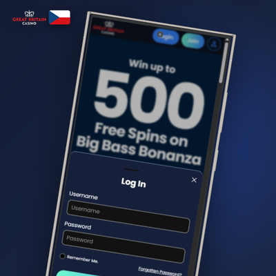 Registrace telefonem v GB Casino pomocí jednorázového SMS kódu na smartphonu